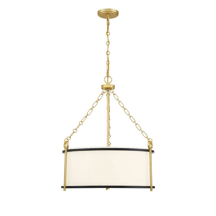 Savoy House Kian 3-Light Pendant, Matte Black/True Gold - 7-1920-3-261