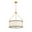 Savoy House Kian 3-Light Pendant, Matte Black/True Gold