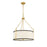 Savoy House Kian 3-Light Pendant, Matte Black/True Gold