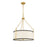 Savoy House Kian 3-Light Pendant, Matte Black/True Gold