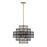 Savoy House Kelvin 6-Light Pendant, Matte Black/Warm Brass - 7-1927-6-143