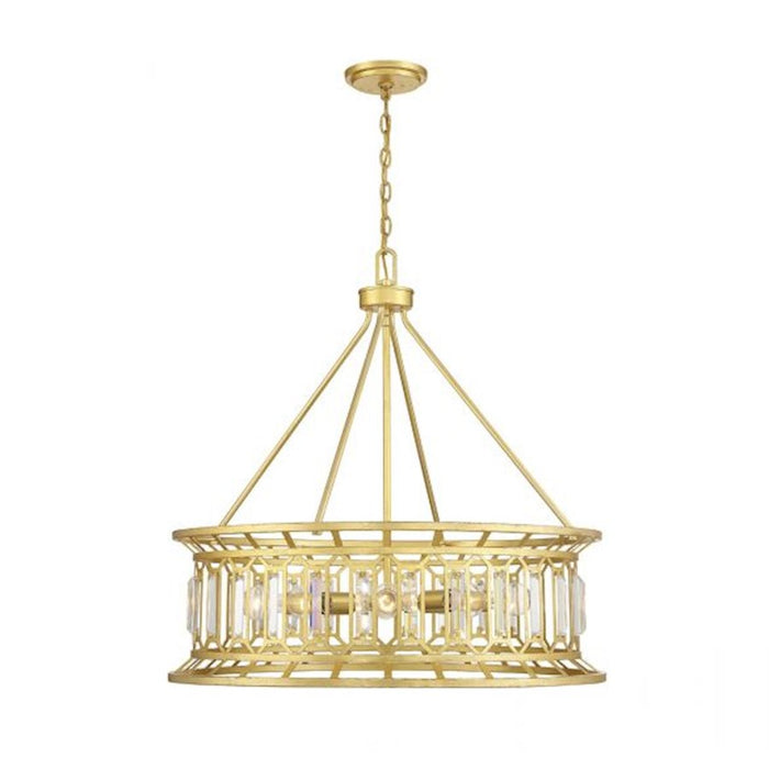 Savoy House Daintree 8-Light Pendant, True Gold - 7-1947-8-260