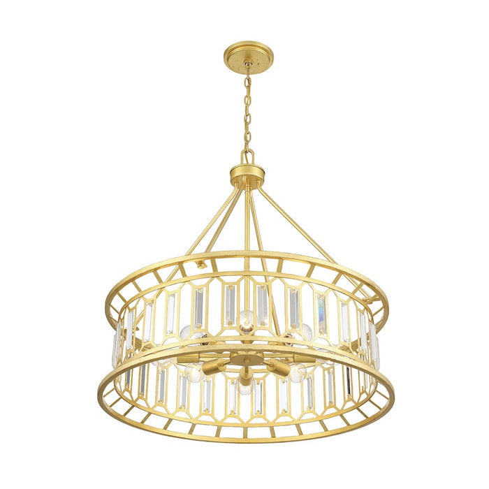 Savoy House Daintree 8-Light Pendant, True Gold