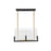 Savoy House Eaton 1-Light Pendant, Matte Black/Warm Brass Accents