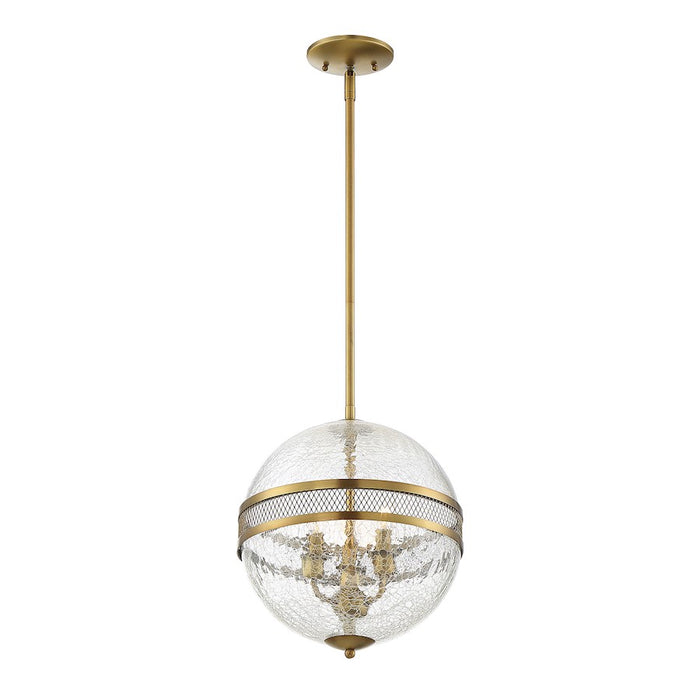 Savoy House Stirling 3-Light Pendant, Warm Brass