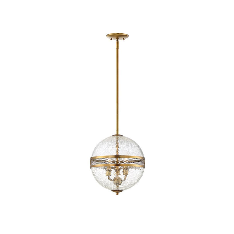 Savoy House Stirling 3-Light Pendant, Warm Brass