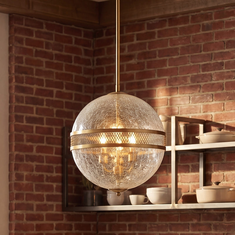 Savoy House Stirling 3-Light Pendant, Warm Brass