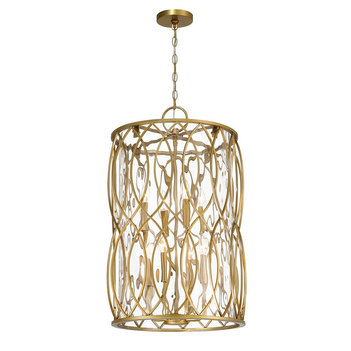 Savoy House Snowden 8-Light Pendant, Burnished Brass