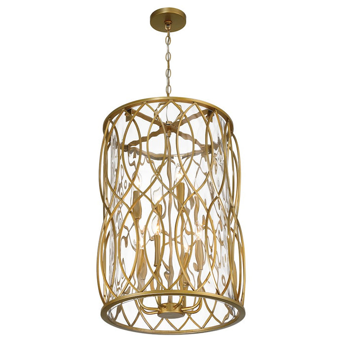 Savoy House Snowden 8-Light Pendant, Burnished Brass