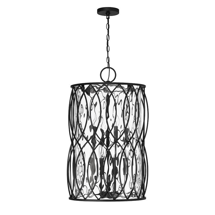 Savoy House Snowden 8-Light Pendant, Matte Black