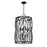 Savoy House Snowden 8 Light Pendant, Matte Black/Glacier