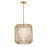 Savoy House Pastis 1 Light Pendant, Warm Brass/White - 7-2040-1-322