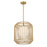 Savoy House Pastis 1 Light Pendant, Warm Brass/White