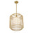 Savoy House Pastis 1 Light Pendant, Warm Brass/White