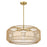 Savoy House Pastis 4 Light Pendant, Warm Brass/White
