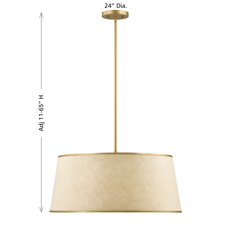 Savoy House Sombra 6 Lt Pendant/Textured Beige