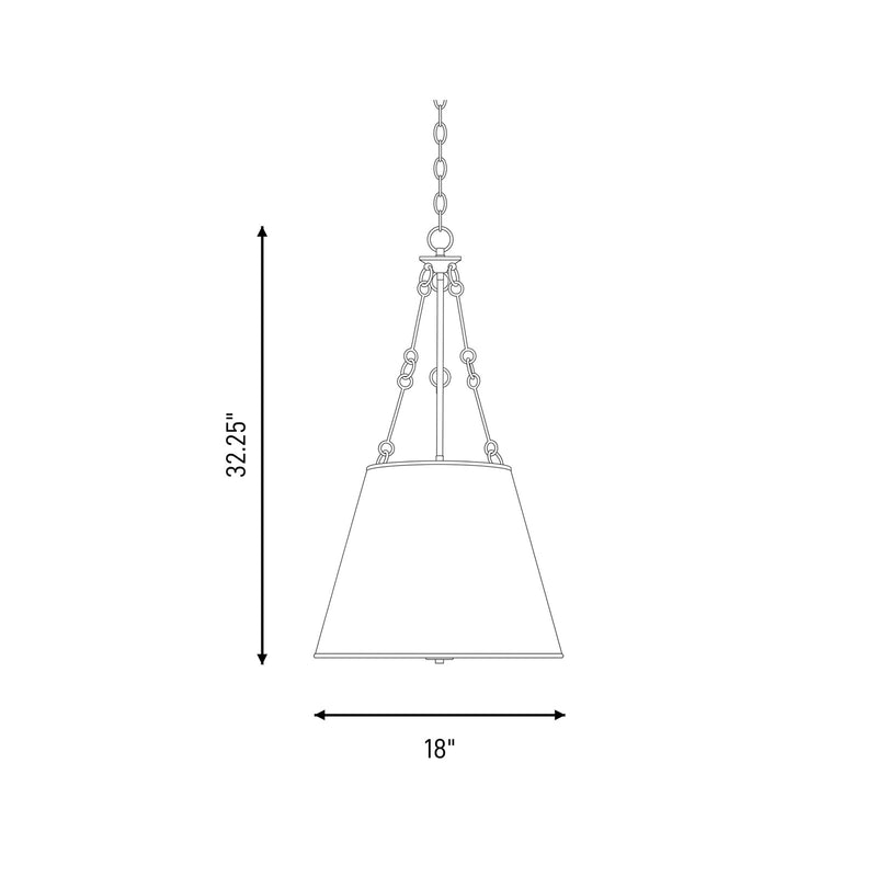 Savoy House Austin 4-Light Pendant, English Bronze