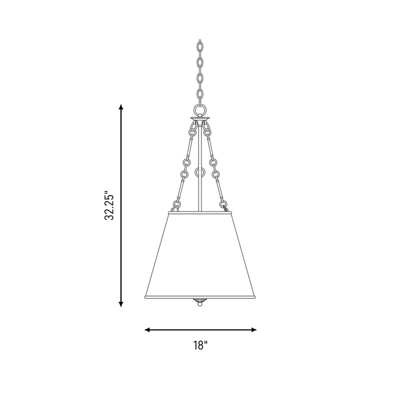 Savoy House Austin 4-Light Pendant, Warm Brass