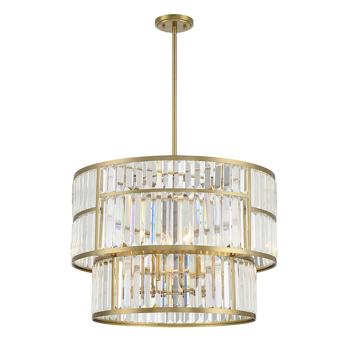 Savoy House Rohe 5-Light Pendant, Warm Brass