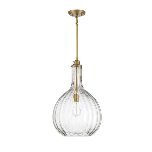Savoy House Brandon 1-Light Pendant, Warm Brass
