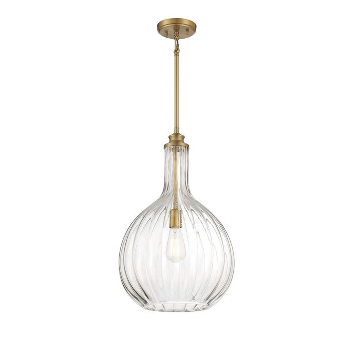 Savoy House Brandon 1-Light Pendant, Warm Brass