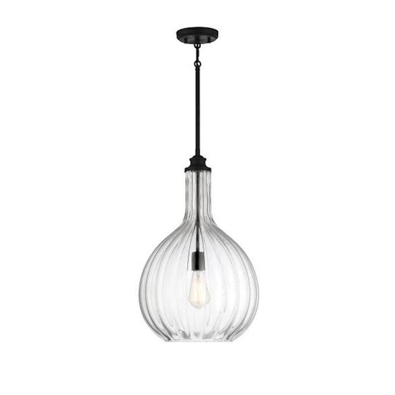 Savoy House Brandon 1-Light Pendant, Matte Black