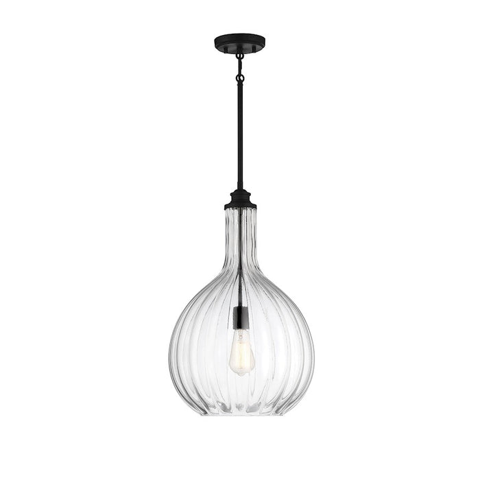 Savoy House Brandon 1-Light Pendant, Matte Black