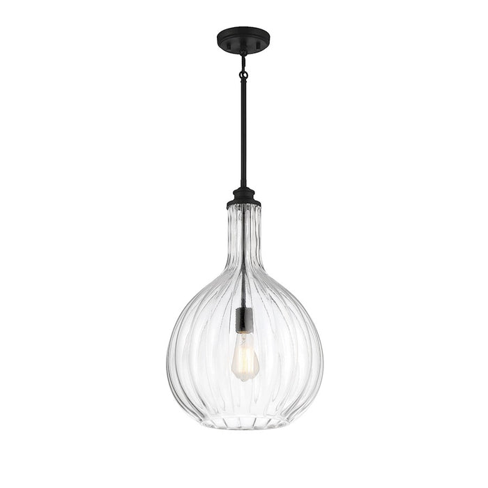 Savoy House Brandon 1-Light Pendant, Matte Black