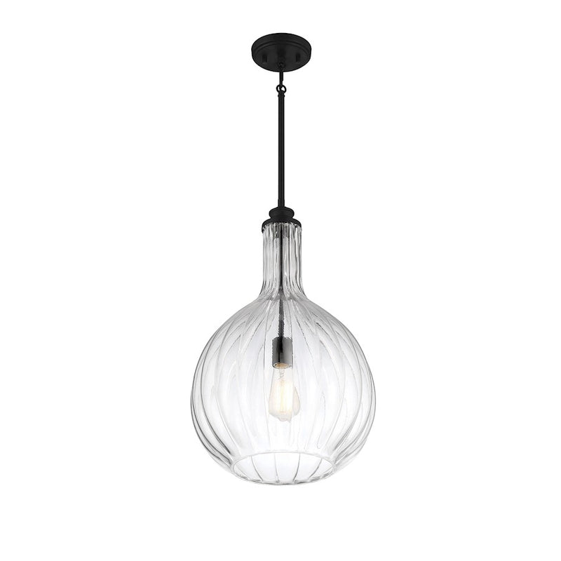 Savoy House Brandon 1-Light Pendant, Matte Black
