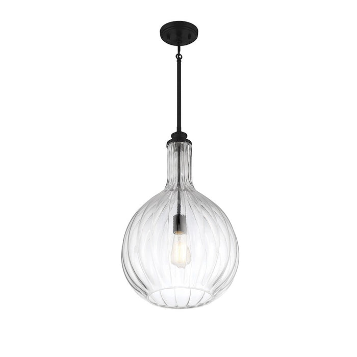 Savoy House Brandon 1-Light Pendant, Matte Black