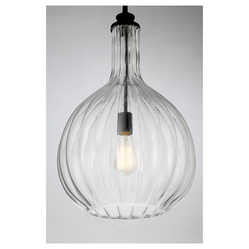 Savoy House Brandon 1-Light Pendant, Matte Black