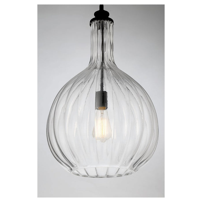 Savoy House Brandon 1-Light Pendant, Matte Black