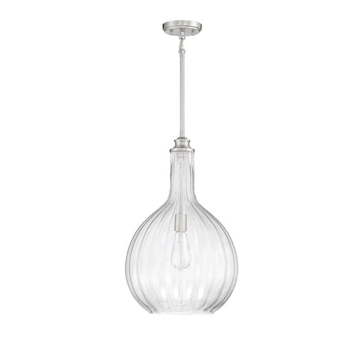 Savoy House Brandon 1-Light Pendant, Satin Nickel