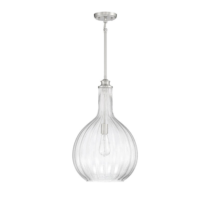 Savoy House Brandon 1-Light Pendant, Satin Nickel