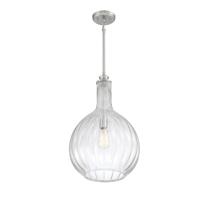 Savoy House Brandon 1-Light Pendant, Satin Nickel