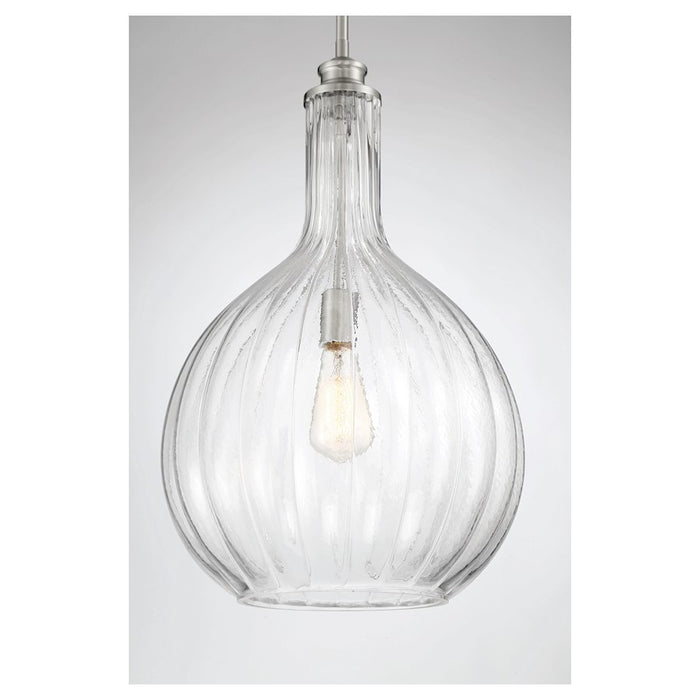 Savoy House Brandon 1-Light Pendant, Satin Nickel