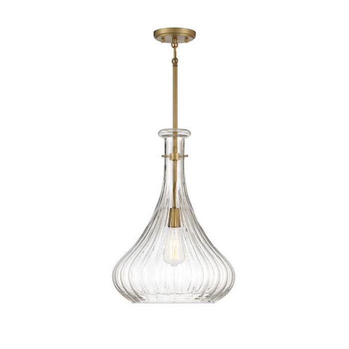 Savoy House Bristo 1-Light Pendant, Warm Brass - 7-2265-1-322