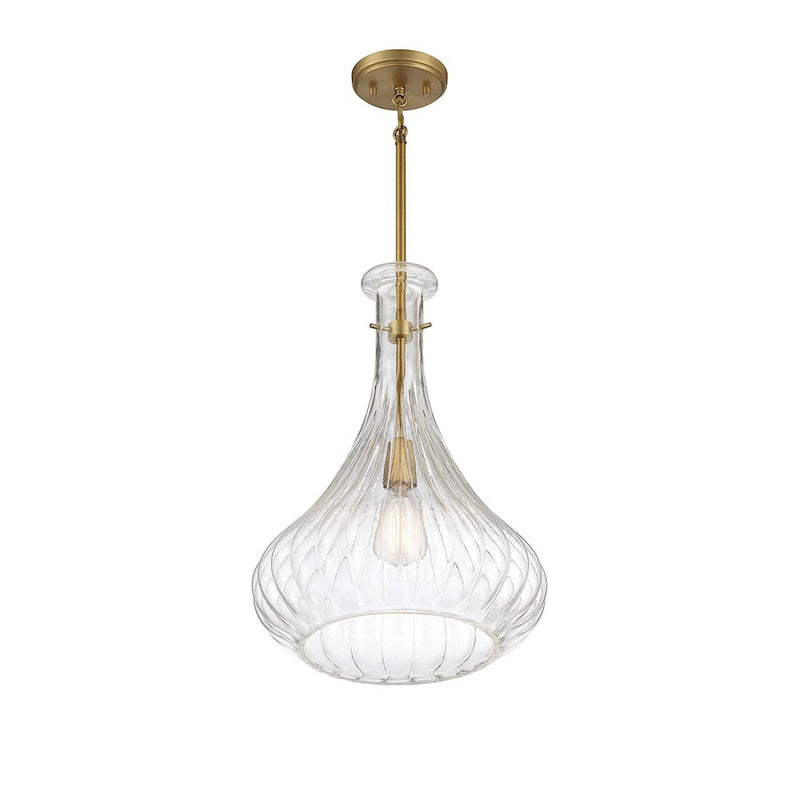 Savoy House Bristo 1-Light Pendant, Warm Brass