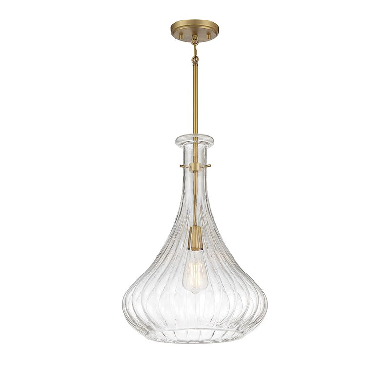 Savoy House Bristo 1-Light Pendant, Warm Brass