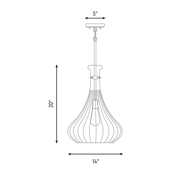 Savoy House Bristo 1-Light Pendant, Matte Black