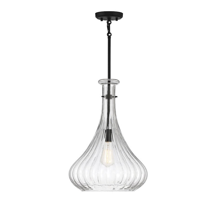 Savoy House Bristo 1-Light Pendant, Matte Black