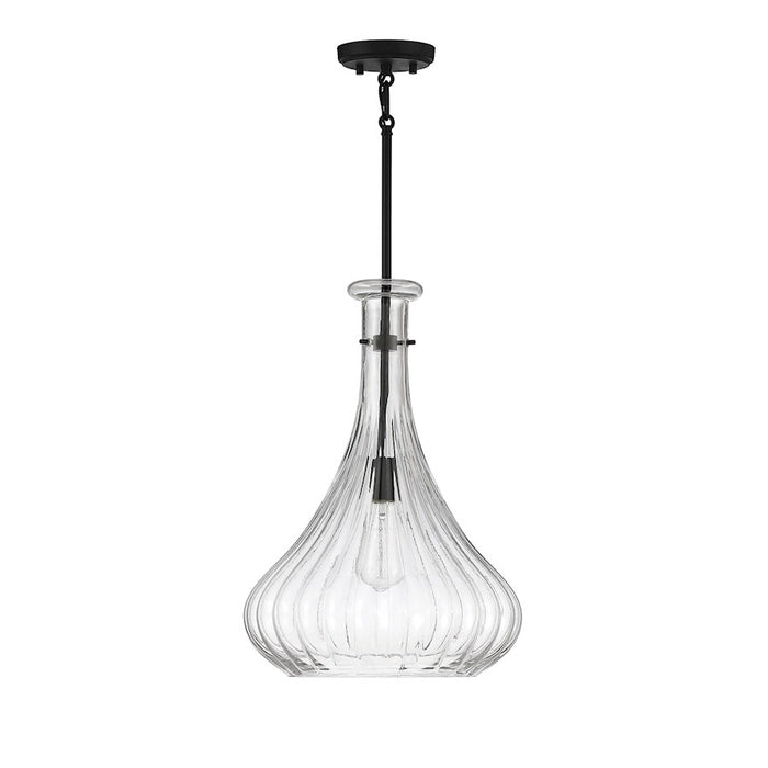 Savoy House Bristo 1-Light Pendant, Matte Black