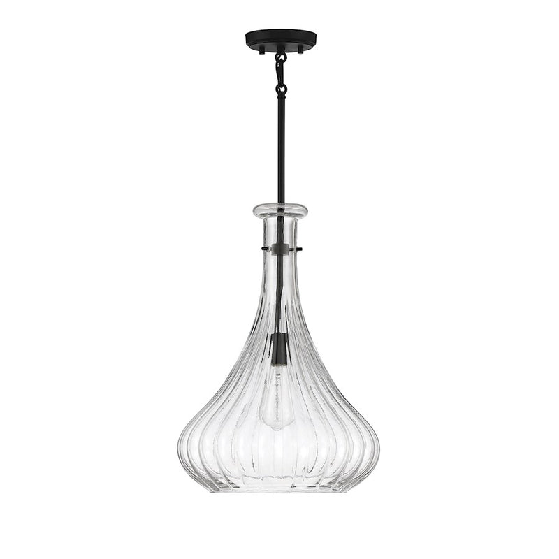 Savoy House Bristo 1-Light Pendant, Matte Black