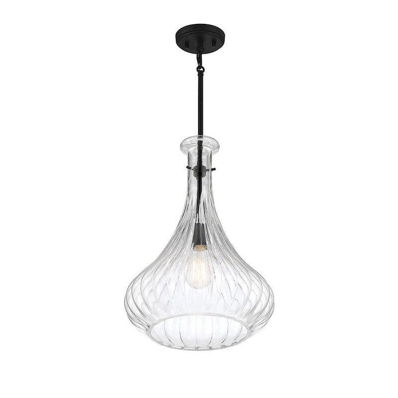 Savoy House Bristo 1-Light Pendant, Matte Black