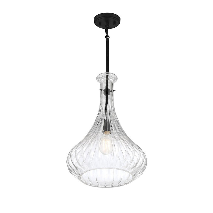 Savoy House Bristo 1-Light Pendant, Matte Black