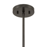 Savoy House Sheriden 12in 1-Light Pendant | Artisanal Modern Mediterranean Bronze and Bronze Rippled Glass | Kitchen Island & Dining | Model 7-2275-1-15