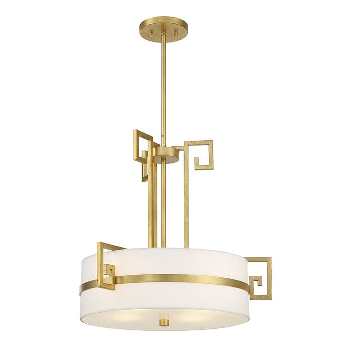 Savoy House Quatrain 4-Light Pendant, True Gold