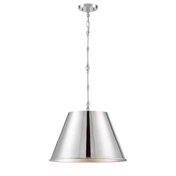 Savoy House Alden 1-Light 13" Pendant, Polished Nickel - 7-231-1-109