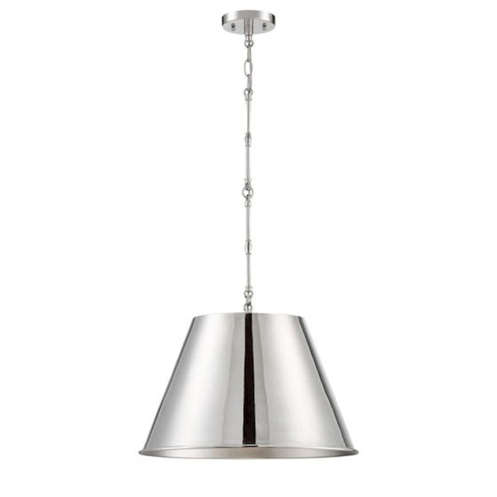 Savoy House Alden 1-Light 13" Pendant, Polished Nickel