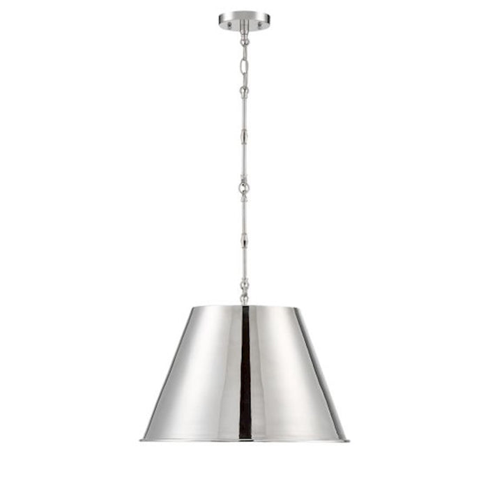 Savoy House Alden 1-Light 13" Pendant, Polished Nickel